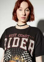 West Coast Rider Graphic Tee Shirt Dress