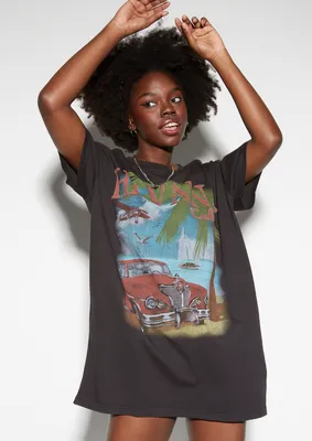 Havana Car Graphic Tee Shirt Dress