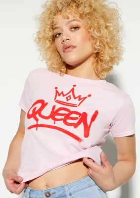 Queen Graffiti Graphic Baby Tee