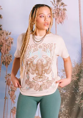 Rock And Roll Eagle Graphic Tee
