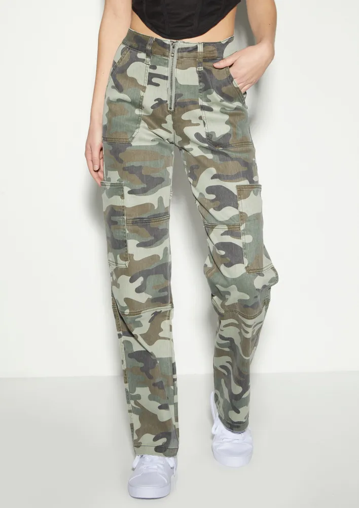 Pants Cool Women Pants Camouflage Print Leisure Women Pants Stylish Casual  Lady Cargo Pants for Daily Wear - AliExpress