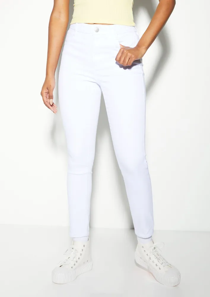 Rue21 White High Rise Ultimate Stretch Jeggings