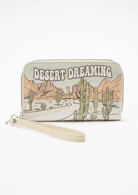 Tan Desert Dreaming Print Wallet