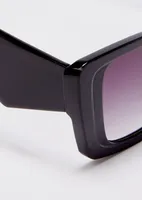 Chunky Black Cat Eye Sunglasses