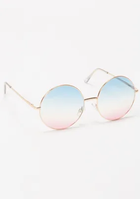 Pastel Ombre Round Sunglasses
