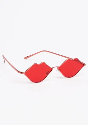 Red Lip Lens Sunglasses