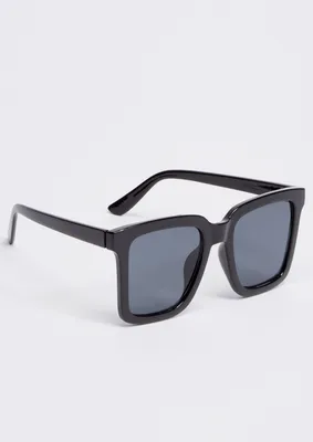 Black Square Lens Wayfarer Sunglasses
