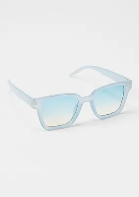 Blue Clear Club Sunglasses
