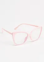 Pink Cat Eye Blue Light Glasses