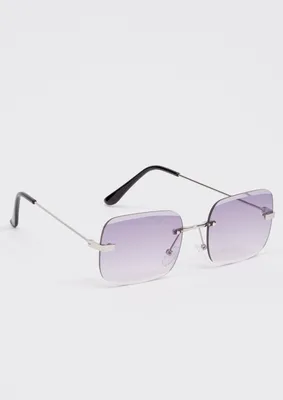 Purple Y2K Round Sunglasses