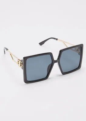 Oversized Square Lens Sunglasses