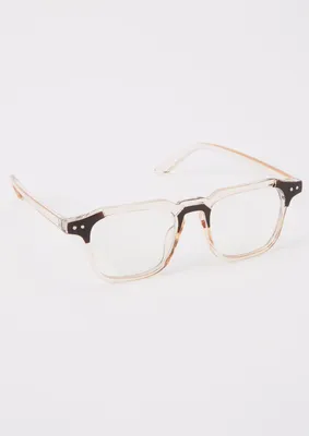 Clear Brown Peabody Blue Light Glasses