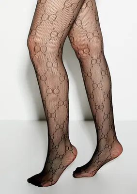 Black Double O Fishnet Tights