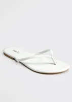 White Flip Flops