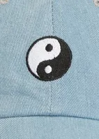 Chambray Yin Yang Embroidered Dad Hat