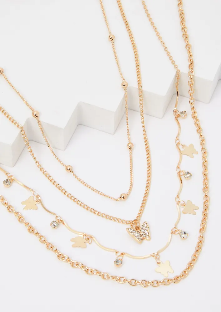 Zen Layered Necklace Set - Gold – Thats So Fetch US
