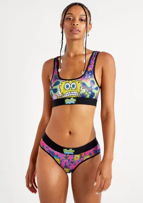 2-Piece SpongeBob Floral Lingerie Set