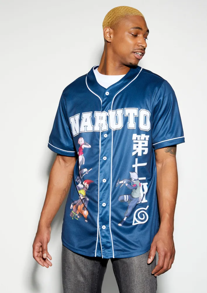 Rue21 Navy Naruto Graphic Baseball Jersey