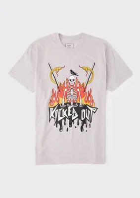 Kicked Out Skeleton Graphic Tee