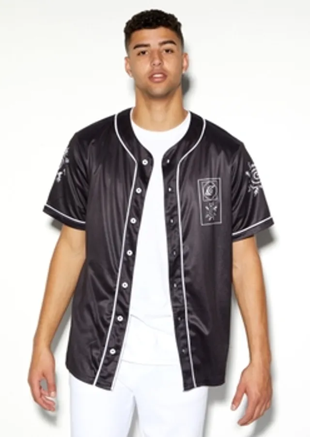 Rue21 Nowhere Fast Flame Graphic Baseball Jersey