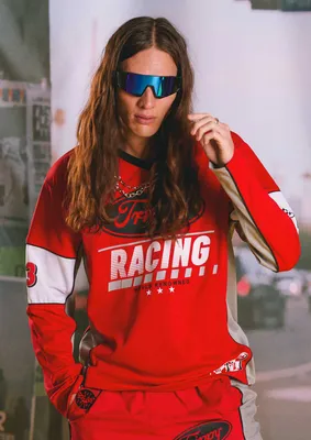 Red Racing Graphic Jersey