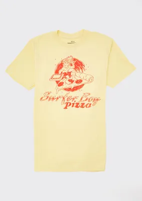 Stranger Things Surfer Boy Pizza Graphic Tee