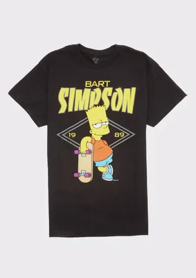 Bart Simpson Skateboard Graphic Tee