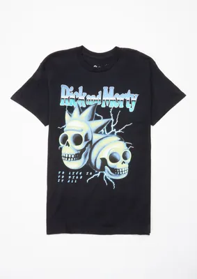 Rick And Morty Skull Graphic Tee