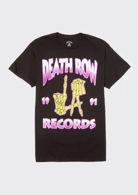 Death Row Records Skeleton Hand Graphic Tee