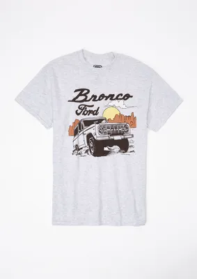 Heather Gray Ford Bronco Graphic Tee