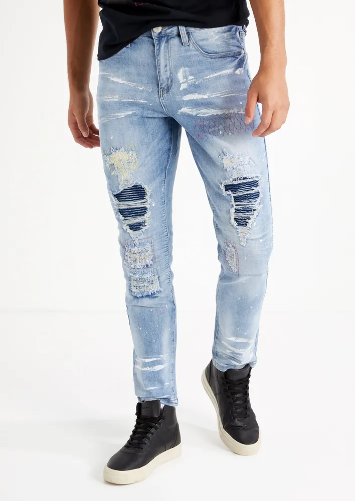 Jeg accepterer det kombination Nominering Rue21 Light Wash Moto Backed Slim Taper Jeans | Brazos Mall