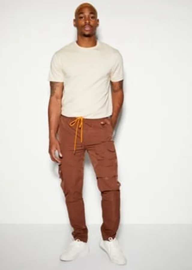 Rue21 Brown Nylon Cargo Pants