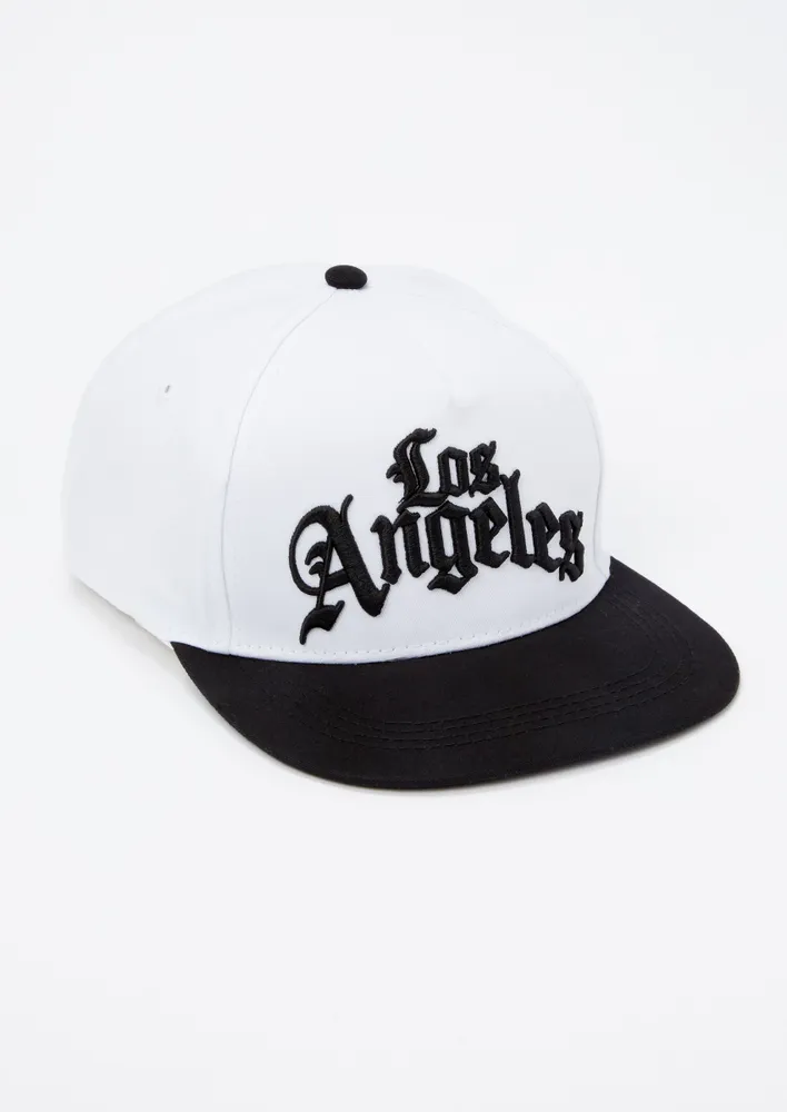 Men's White, California Angels Hometown Snapback Hat