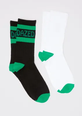 2-Pack Dazed Print Crew Sock Set