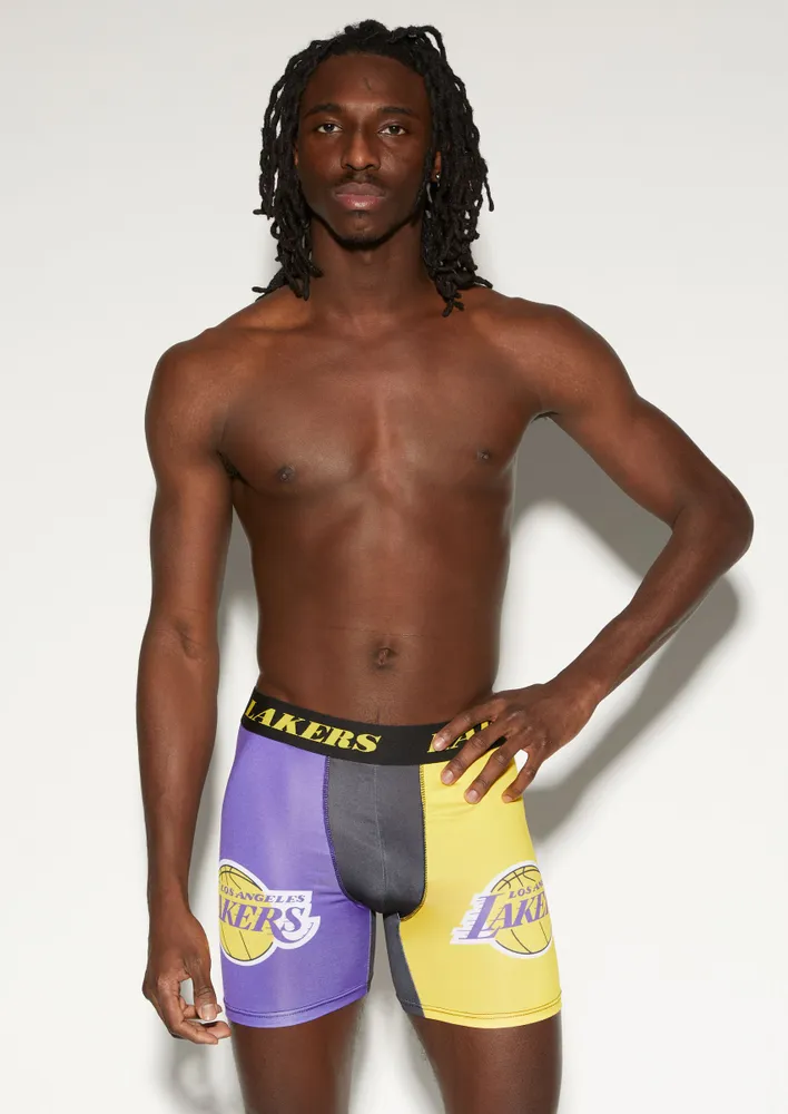 Rue21 Two Tone Lakers Print Boxer Briefs