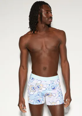 Pastel Tom And Jerry Print Boxer Briefs