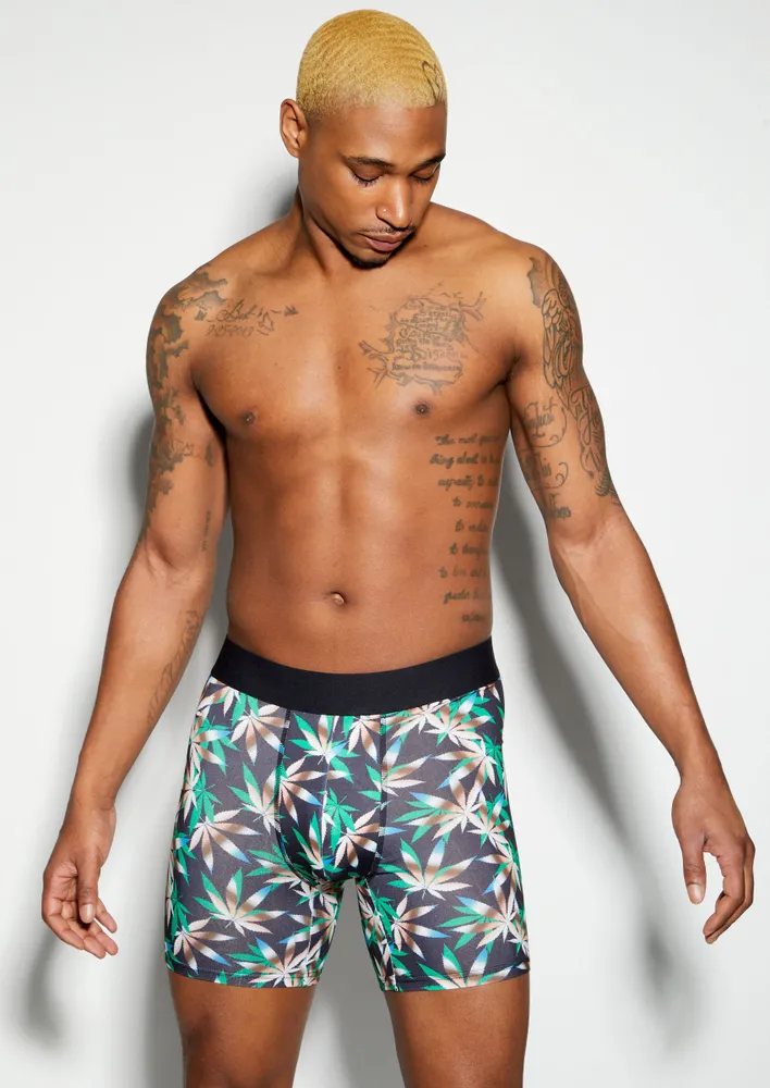 Rue21 Ombre Weed Leaf Print Boxer Briefs