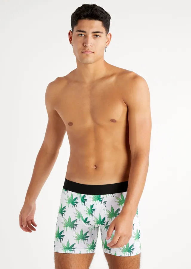 Rue21 Weed Leaf Splatter Print Boxer Briefs