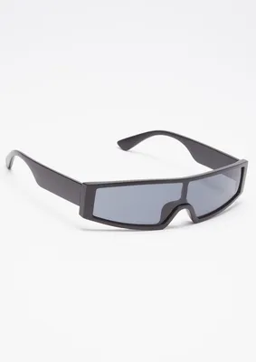 Black Micro Shield Sunglasses