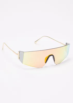 Frameless Shield Sunglasses