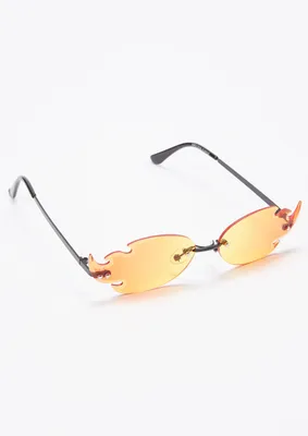 Orange Flame Lens Sunglasses