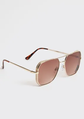 Brown Navigator Sunglasses