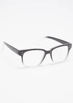 Clear Ombre Frame Peabody Glasses