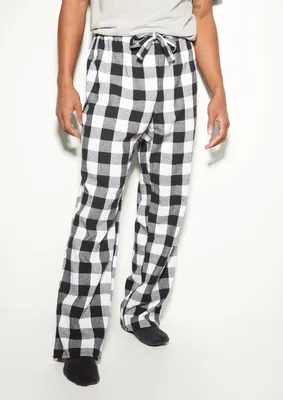Black Flannel Pajama Pants