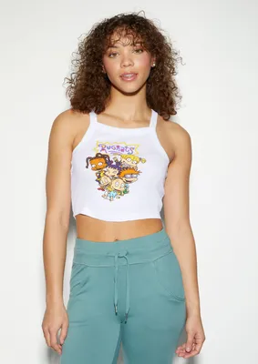 White Rugrats Graphic Tank Top