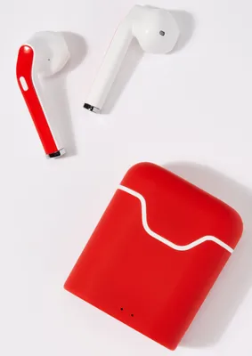Red Truebuds Wireless Earbuds