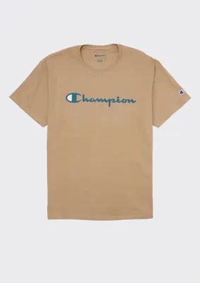 Champion Sand Logo Graphic Tee
