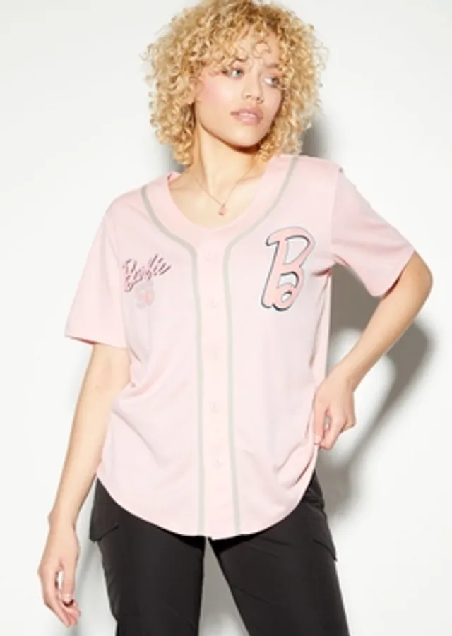 Rue21 Pinstriped New York Embroidered Baseball Jersey
