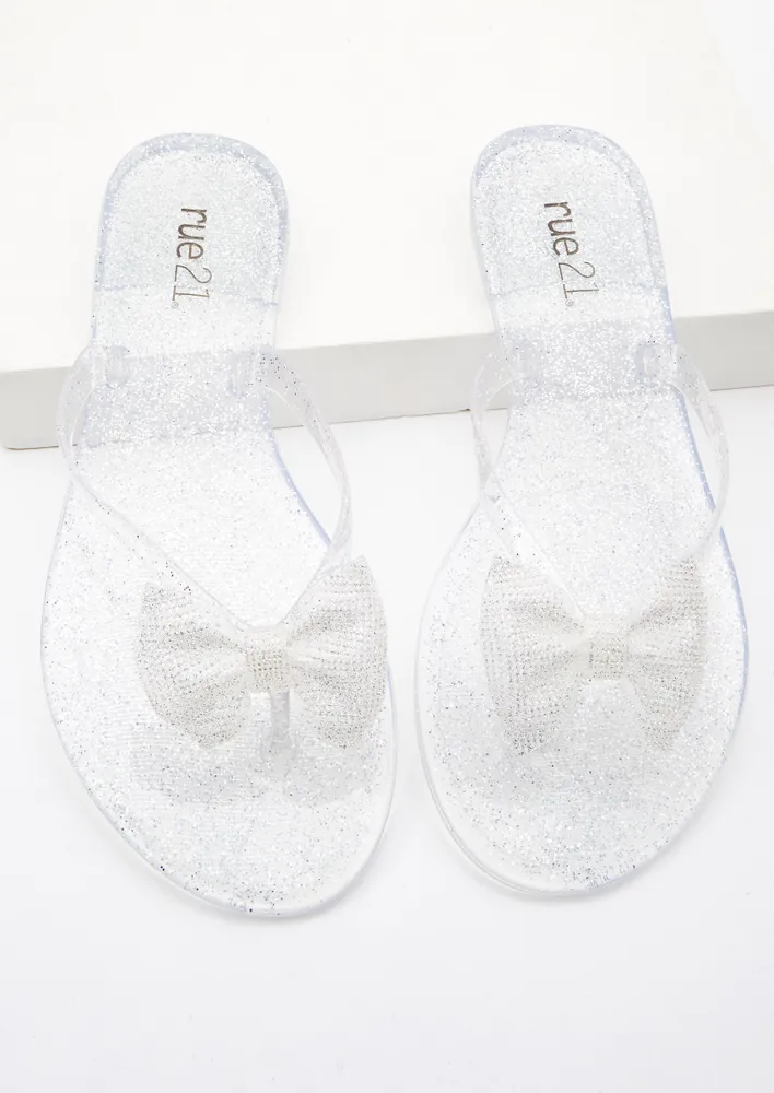 clear glitter slides