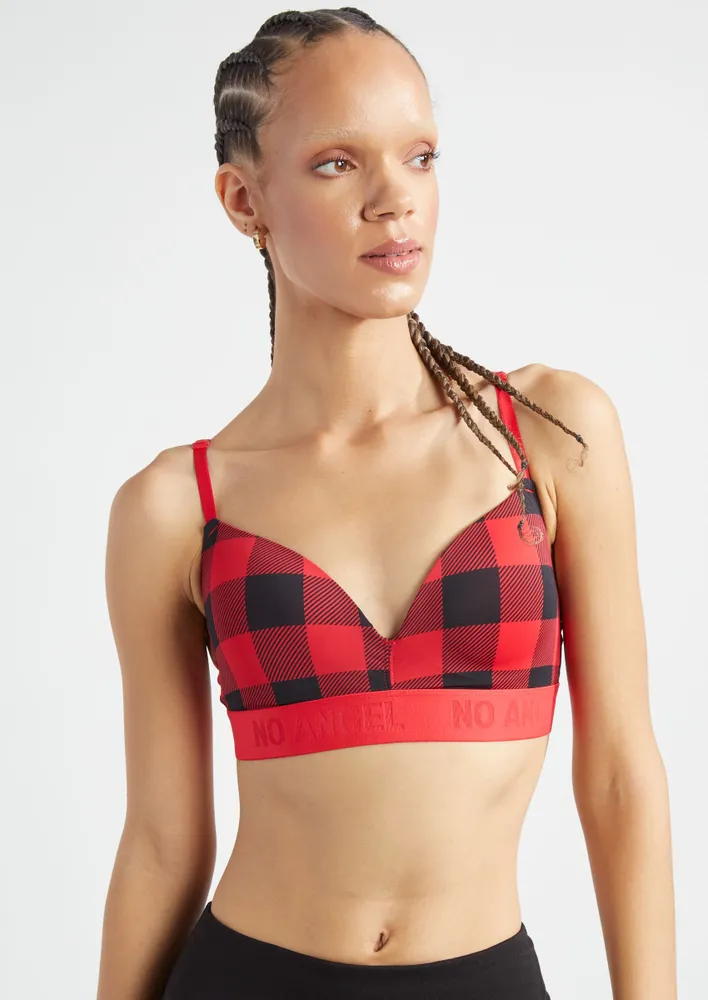 Rue21 Red Buffalo Plaid Must Have Wire Free Bra